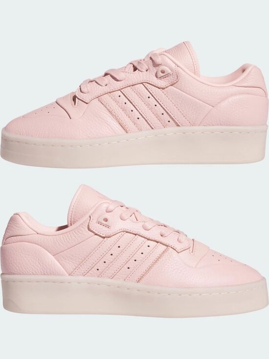 NIB Adidas Rivalry Lux Low IF7183 Leather Sandy Pink/Ivory Men 9.5 Wom 10.5 main image 5